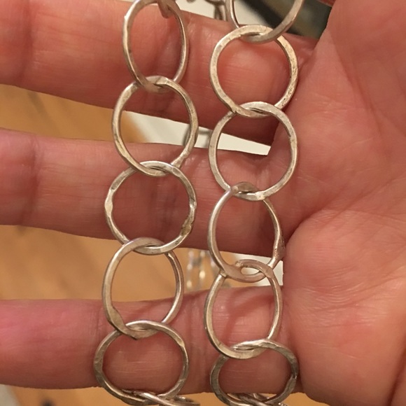 Solid sterling silver heavy necklace - Picture 3 of 7